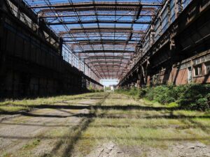 Abandoned factory in Liege, Belgium.