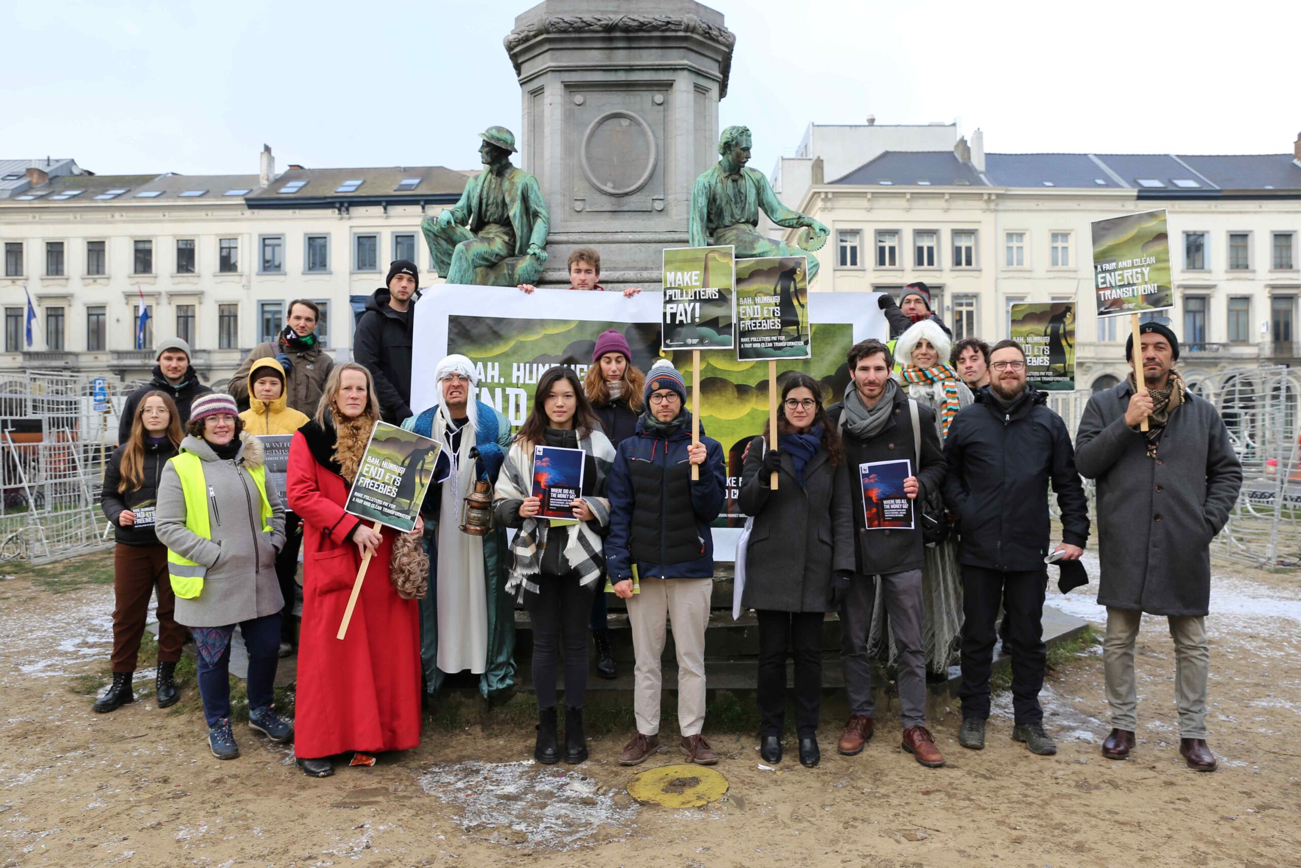 ETS freebie protest in Brussels