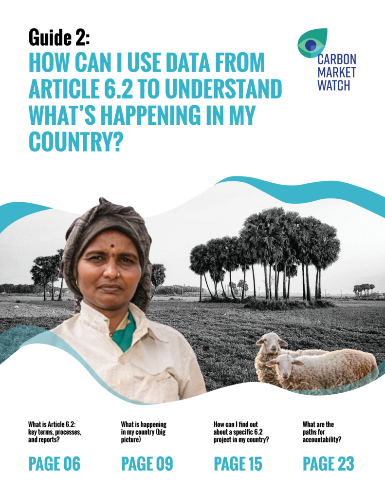 Cover of Guide 2 of the Paris Agreement, carbon projects under Article 6 - Guides project.