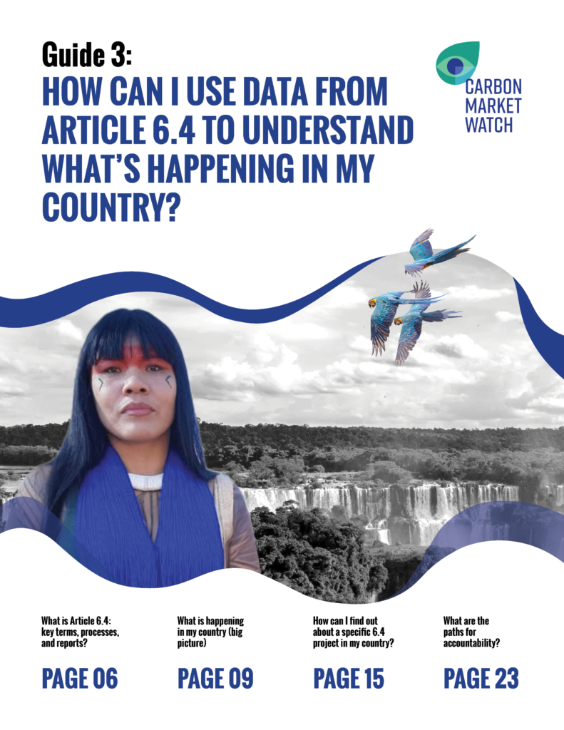 Cover of Guide 3 of the Paris Agreement, carbon projects under Article 6 - Guides project.
